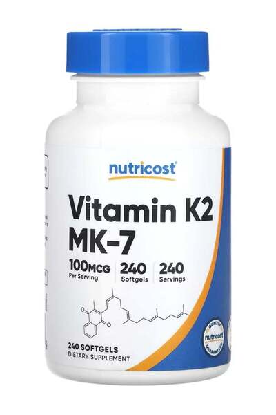 Nutricost Vitamin K2 100 mcg 240 softgels