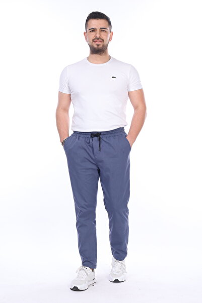 VIKUNYA Navy Blue Jogger Pants