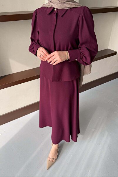Rimel Moda Lucas Takım Bordo