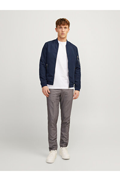 Jack & Jones Long Sleeves Zip Closure Cuffed Bomber Jacket