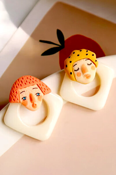 Pinty Design Resin Design Women's Earrings 3.5 cm