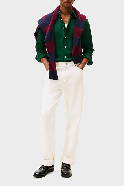 Tommy Hilfiger Pamuklu Regular Fit Logolu Uzun Kollu Gömlek Erkek GÖMLEK MW0MW35774 0IA