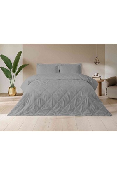 Özdilek (Nev) Bedspread.Ultrasonic Story Gray Double Size