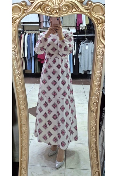 Zinka Authentic Patterned Linen Dress