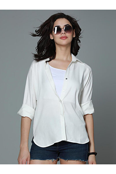 High Star By Styli White Classic Boxy Casual Shirt