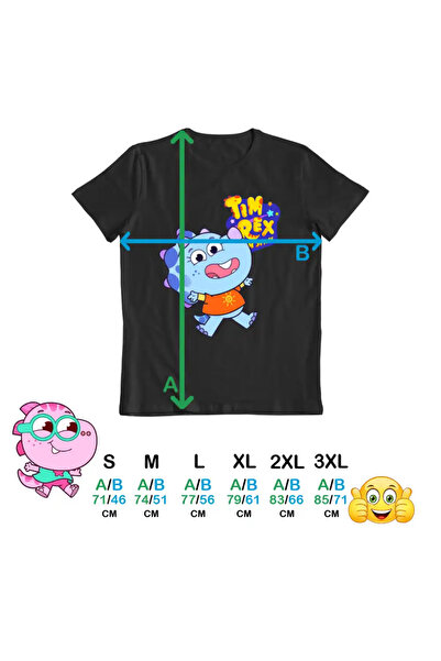 OEM Men's T-Shirt Tim Rex Kai Space Dinosaurs Triceratops