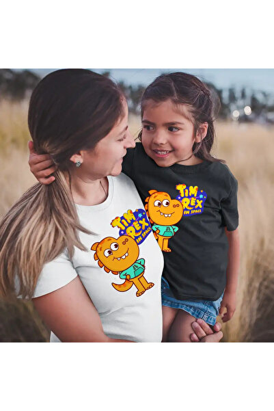 OEM Kids Girls' Tim Rex Tommy Space Dinosaurs NASA T-Shirt