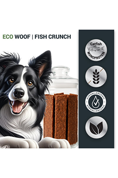ECO NRG PET FOOD Dog Treats | Fish Snacks | TRIO BARS | Plain/Pumpkin/Brewer's Yeast | 6 x 125 g