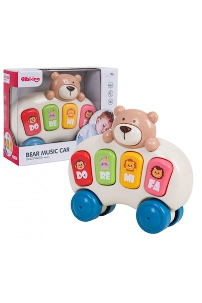 Bibi-Inn Interactive Teddy Piano, multicolor, 20x15x10 cm, for 18 months+