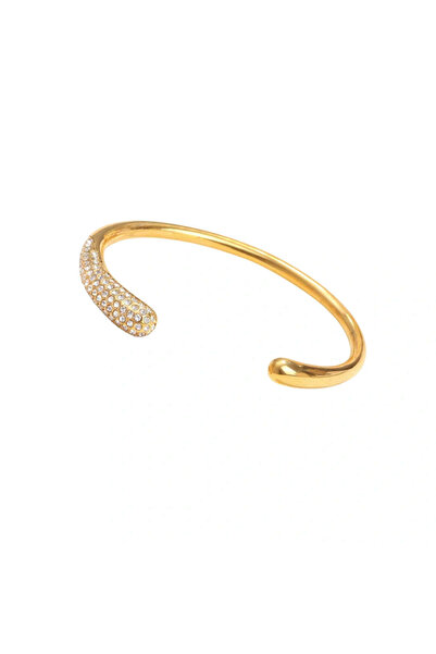 RAFINI Bracelet Crystal Curve - Placata cu Aur 18K, Otel inoxidabil
