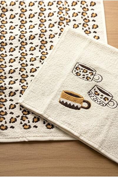 FH finehome Coffe 2-Piece Towel Set 30X50Cm