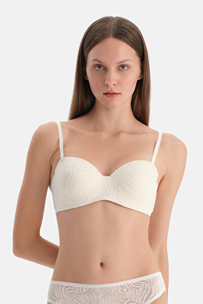 Dagi Ecru Basic Triangle Shape Soft Bra