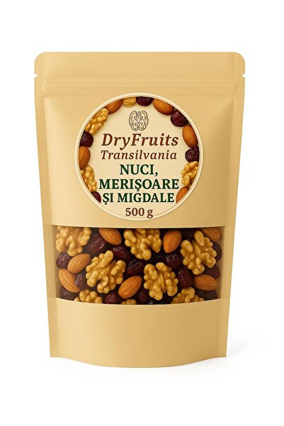 DRY Mix nuci, merisoare si migdale 500g