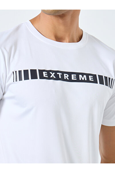 Styli Regular Fit Stripe Print Athleisure T-Shirt