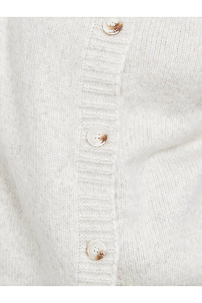 Styli Off White Buttoned Cardigan