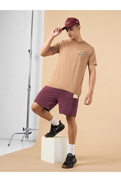 Cult By Styli Men Brown Graphic Print Short Sleeve T-Shirt