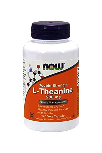 Now Foods L-Theanine, Double Strength - 120 Capsules