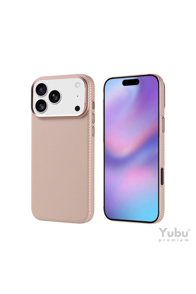 yubu Apple iPhone 17 Pro Max Uyumlu Süper Slim Gizli Magsafe Fiber Karbon Gör...