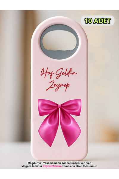 PoyrazReklamTasarım Fiyonk Desenli Hediyelik Açacak, Baby Shower, Hoşgeldin B...
