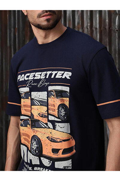 High Star By Styli Regular Fit Short Sleeves Printed T-shirt