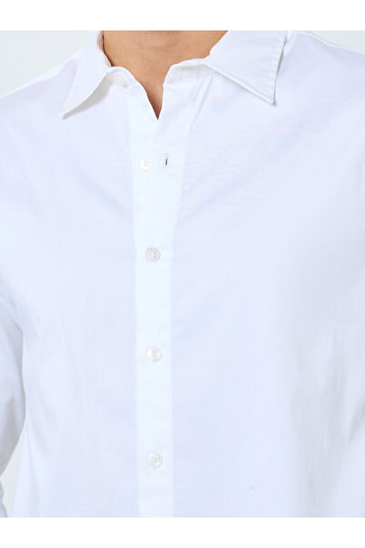 Styli Satin Slim Fit Tailored Long Sleeve Shirt