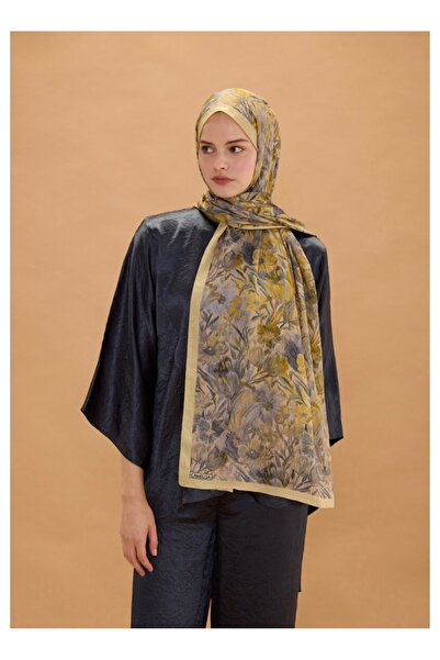 Gül Eşarp Bambu kraş pamuk şal camellia scarf