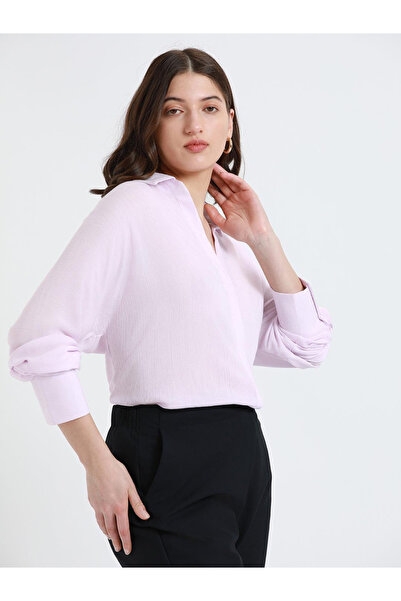 Dennis Lingo By Styli Lilac Long Sleeve Casual Shirt