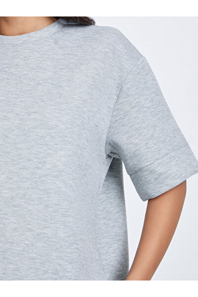 Styli Grey Oversized Round Neck T-Shirt