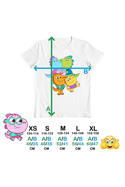 OEM Kids Girls T-Shirt Tim Rex The Whole Family Space Dinosaurs Cosmos
