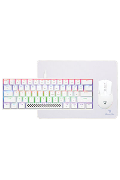 Gamertek Alpha Pack 3-in-1 Gaming Bundle - White