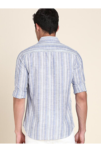 Dennis Lingo By Styli Men Striped Slim Fit Cotton Casual Shirt