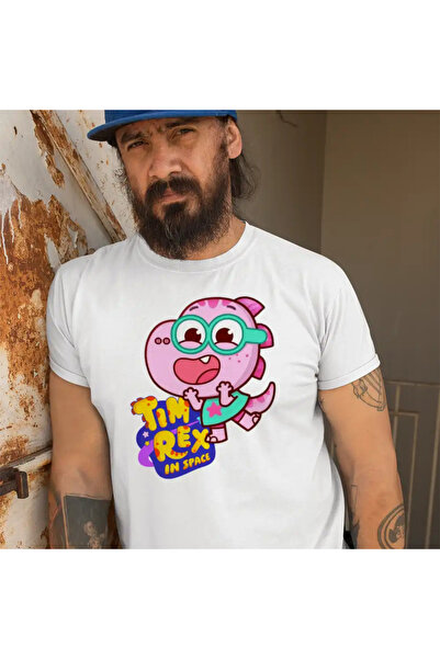 OEM Men's T-Shirt Tim Rex Tia Space Dinosaurs Explorers