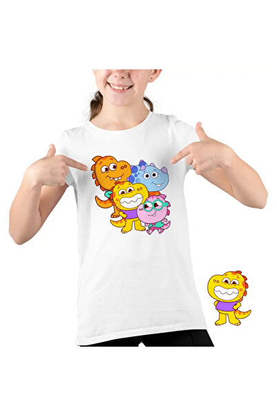 OEM Kids Girls T-Shirt Tim Rex Space Adventures Dinosaurs Space Cosmos