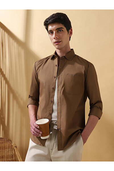 Dennis Lingo By Styli Men Regular Fit Spread Collar Casual Shirt