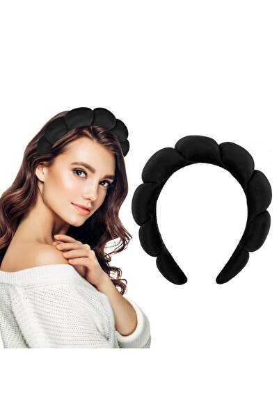 Vitastyle Black Color Spa Hair Band Towel Crown