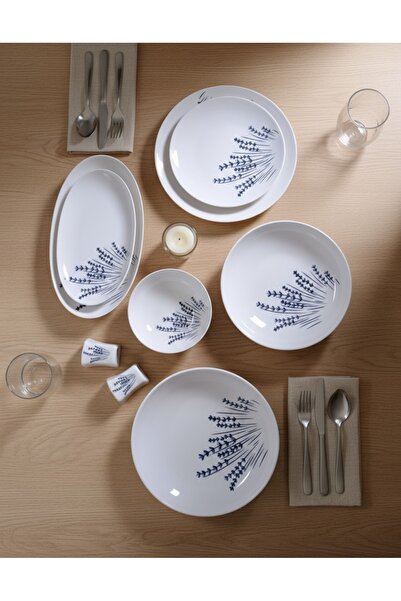 Güral Porselen Atina 30 Parça 6 Kişilik Bone Porselen Yemek Takımı