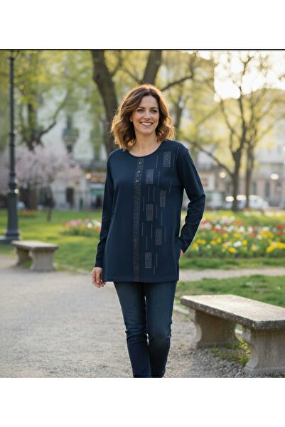 güncüoğlu Zero Collar Long Sleeve Clover Knitwear