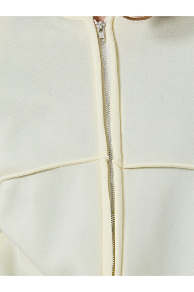 Styli Cream Regular Fit Zip Jacket and Pants Co-ords