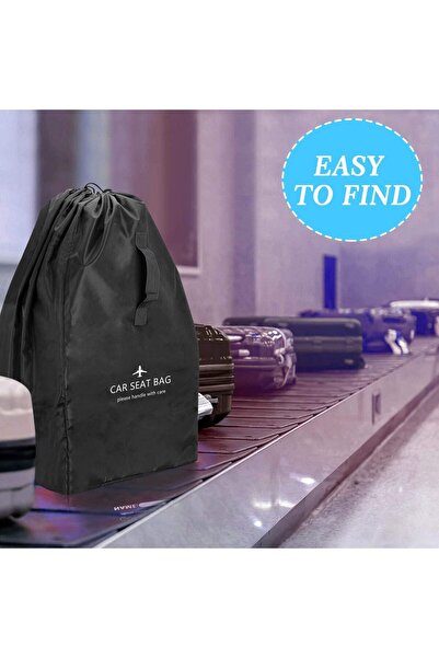 Generic AbaqKalza Car Seat Travel Bag - Large Waterproof Padded Stroller & Infant Carrier Cover