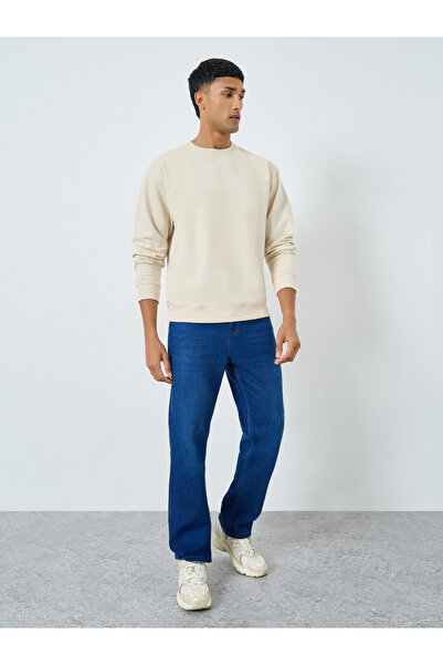 Styli Eco-Earth Relaxed Fit Back Puff Print Sweatshirt