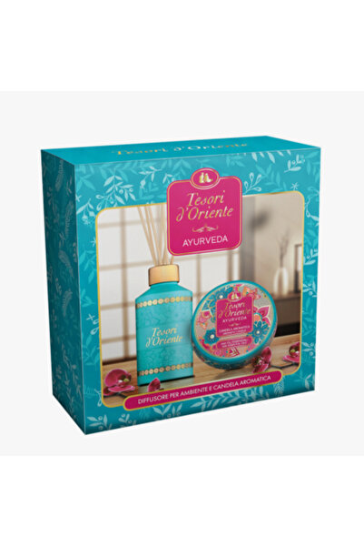 Tesori d'Oriente Cutie cadou (odorant de cameră + lumânare) Ayurveda Tesori