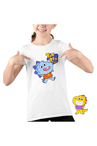 OEM Kids Girls' T-Shirt Tim Rex Kai Space Dinosaurs Triceratops