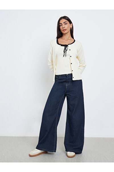 Styli 2-Piece Ribbed Knit Cardigan with Cami