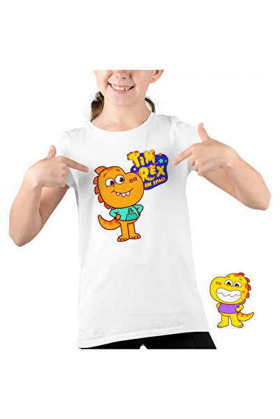 OEM Kids Girls' Tim Rex Tommy Space Dinosaurs NASA T-Shirt