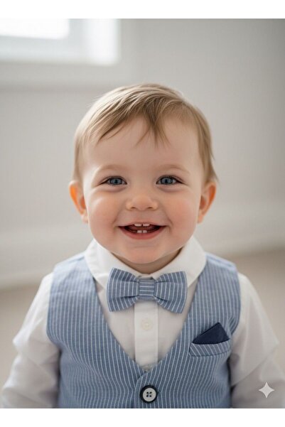 Cassiope Striped Men's Suit with Shirt (Vest-Pants-Shirt-Bow Tie)