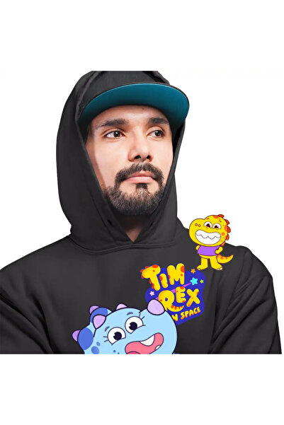 OEM Men's Hoodie Tim Rex Kai Space Dinosaurs Triceratops