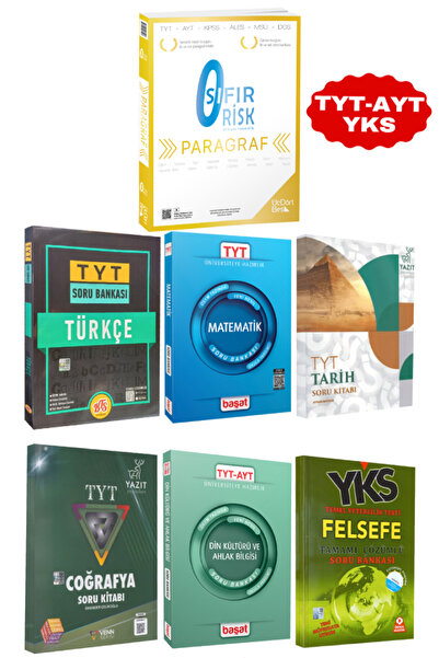 Başat Yayınları Üç Dört Beş Yayıncılık TYTParagraf Sıfır Risk Soru Bankası+TY...