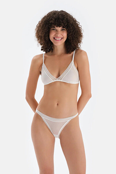 Dagi Ecru Lace Soft Bra Without Underwire