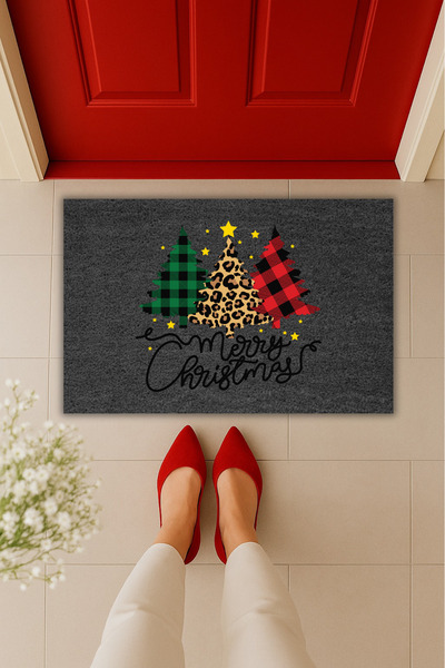 Dormot Yüksek Kaliteli Modern Dijital Baskı - Yılbaşı Ağacı Christmas Tree Te...