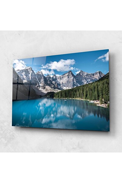 Arthub Glass Painting, Bedroom and Living Room, Lakes, Beautiful Lake Canada